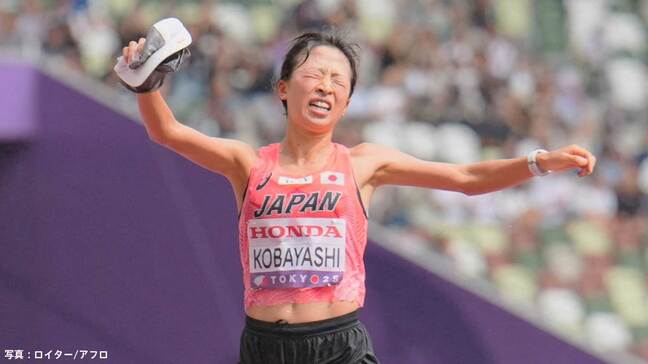 小林香菜が涙の7位、河野監督「“サークルから世界へ”はここで卒業」異色ランナーの愛弟子称える「本当によくやった ！ 」|TBS NEWS DIG