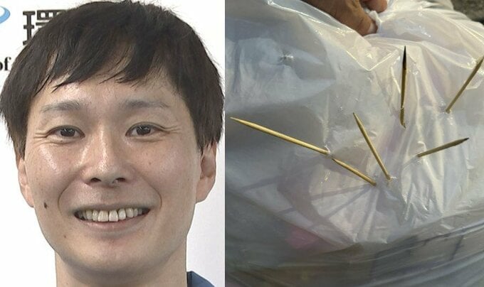【 ごみ清掃芸人 】竹串は「そのまま可燃ごみに入れると突き破ってくることが多いので、ごみ出しにいく時も危ないです」【マシンガンズ滝沢】|TBS NEWS DIG