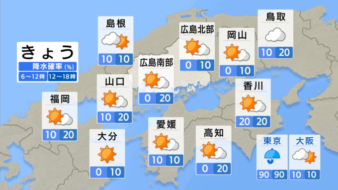 【きょう8/16(金) 広島天気】猛暑続く　沿岸部を中心に夕立も　|　RCC NEWS | 広島ニュース | RCC中国放送