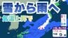 【雪から雨】天気はめまぐるしく変化…北日本は大雪警戒、週後半は気温上昇「なだれ」に注意…太平洋側は11日頃の雨、浸水や増水に注意【雪と雨のシミュレーション】　|　富山のニュース｜天気・防災｜チューリップテレビ