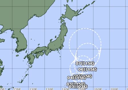 3日未明までに台風3号（ムーン）発生へ　台風のたまご 熱帯低気圧が小笠原近海を北上中　5日午後には最大瞬間風速35メートルを予想|TBS NEWS DIG