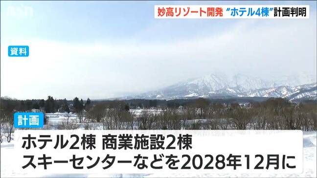 2028年12月の開業目指しホテル2棟や商業施設2棟、スキーセンター… その後ホテル2棟も? 妙高リゾート開発の計画が判明 新潟・妙高市|TBS NEWS DIG