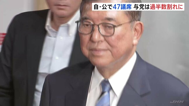 参議院選挙の各党の議席確定　与党の獲得議席は47、参院でも過半数割れ|TBS NEWS DIG