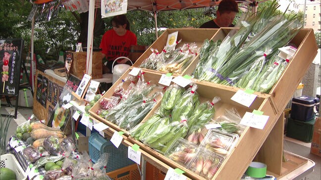 新鮮な九州産野菜やフルーツを販売　秋の「福マルシェ」　新米も登場|TBS NEWS DIG