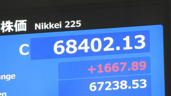 【速報】日経平均株価 終値6万8402円 また最高値を更新|TBS NEWS DIG