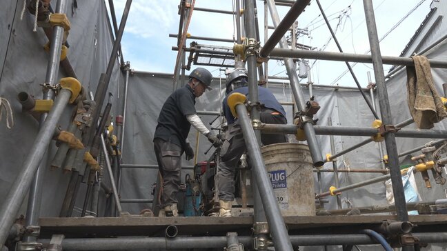 能登半島地震で液状化被害 対策検討のためのボーリング調査続く 富山・射水市|TBS NEWS DIG