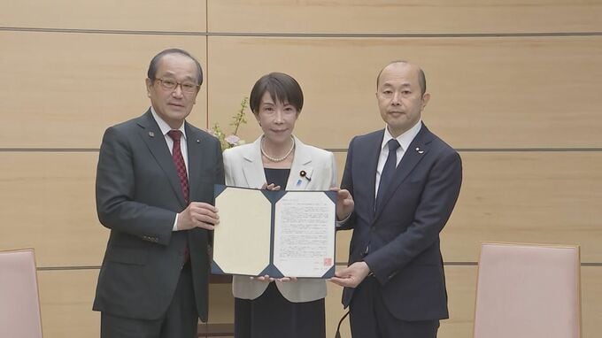 高市総理が広島市長・長崎市長らと面会　核兵器禁止条約会議への参加に言及なく非核三原則は話題に上がらず