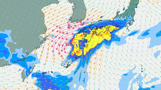 【台風情報】台風24号　動きが遅く　西日本から東日本では７日頃まで大雨が続く可能性　【進路予想・雨と風のシミュレーション】　|　山梨のニュース | ＵＴＹテレビ山梨