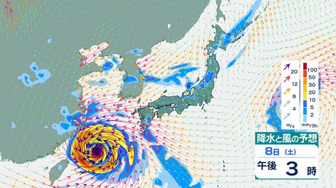 【ダブル台風情報】台風13号(ドルフィン)再び“非常に強い勢力”に…最大瞬間風速は60mに　台風15号(チャンホン)は東から本州上陸の可能性、お盆はどうなる？　進路予想・17日にかけての雨風シミュレーション【気象庁7日16時05分発表】|TBS NEWS DIG