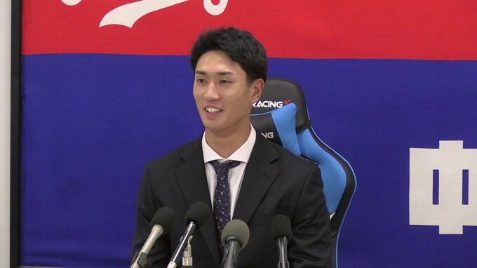 【中日・契約更改】森駿太(18)20万円アップの620万円でサイン「自分の強みである強いスイングは心がけられたかな」|TBS NEWS DIG