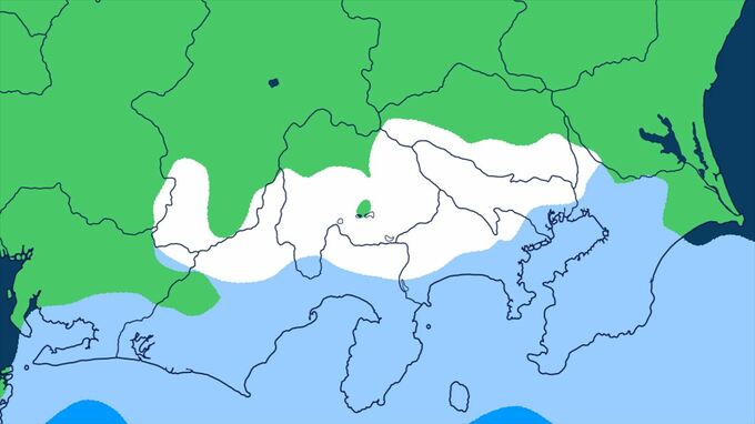 【大雪情報】関東地方南部の平地で３センチの降雪予想（2日18時までの24時間）　警報級の可能性も　【東京でも雪の可能性　大雪と雨のシミュレーション】　|　山梨のニュース | ＵＴＹテレビ山梨