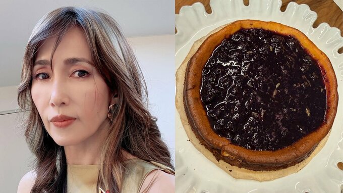 【 工藤静香 】　父の日に手作りブルーベリーケーキを公開　昨年の“豪華手巻き寿司”に続く祝福投稿が話題|TBS NEWS DIG