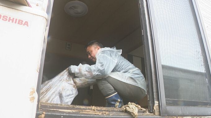 記録的な大雨から初の週末 各地で復旧作業も…再び警報級おそれ 飯山川２か所で護岸工事|TBS NEWS DIG