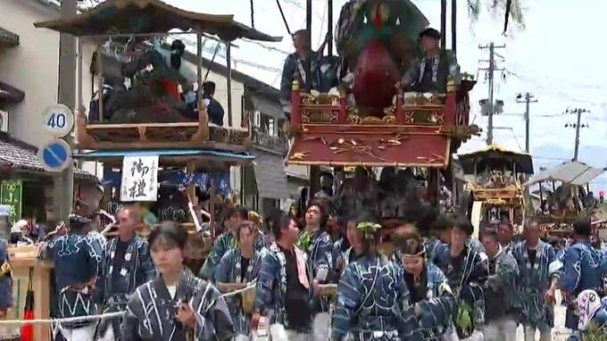 “おしゃぎり”が ユネスコ無形文化遺産の提案候補に　新潟県村上市で390年続く屋台行列|TBS NEWS DIG