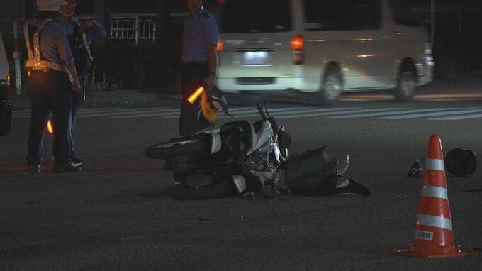 国道８号でバイクが軽乗用車に衝突 男性死亡 石川・加賀市|TBS NEWS DIG