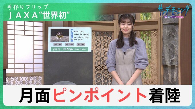 日本が世界初の「月面ピンポイント着陸」に成功。JAXAの小型月着陸機「SLIM」が開けた「月の資源調査」の扉【サンデーモーニング】 TBS