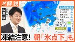 路面凍結に警戒 朝は「氷点下」の予報 今後も南岸低気圧の影響続く可能性で季節外れの雪に注意【Nスタ解説】|TBS NEWS DIG
