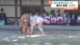 大山祇神社で600年以上の伝統持つ抜穂祭 秋の豊作に感謝し稲の精霊相手に一人角力も奉納【愛媛･今治市】　|　愛媛のニュース - Nスタえひめ｜あいテレビは6チャンネル