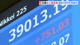 【日経平均株価】一時3万9000円超える　午後の取引開始直後に史上初の大台　歴史的高値で推移|TBS NEWS DIG
