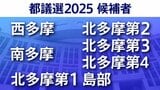 【東京都議選2025】あなたの街の候補者は?顔写真一覧を見る【西多摩・南多摩・北多摩第1・北多摩第2・北多摩第3・北多摩第4・島部】|TBS NEWS DIG