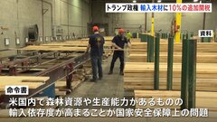 トランプ政権　輸入木材に10％の追加関税 10月14日から発動　輸入依存度が高まることが国家安全保障上の問題| TBS CROSS DIG with Bloomberg