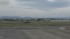 自衛隊輸送機が県営名古屋空港に緊急着陸 エンジン系統に不具合 搭乗者6人にケガなし 航空自衛隊小牧基地|TBS NEWS DIG
