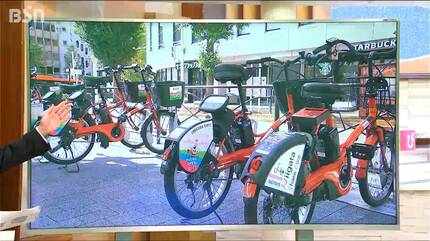 利用者急増」街でよく見かける赤い自転車 新潟市でシェアサイクル人気