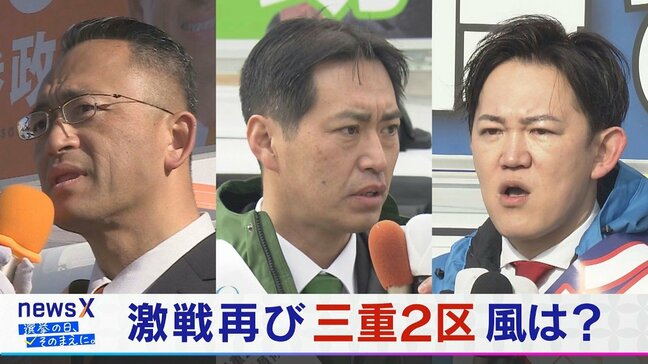 前回は5000票差… 毎回“激戦”の三重2区 3候補者を追う【衆議院選挙2026】選挙の日、そのまえに。　|　名古屋・愛知・岐阜・三重のニュース【CBC news】 | CBC web