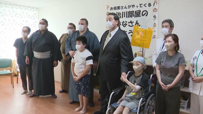 「食べる量とか握力とかすごかった」「一生の宝物」　大相撲・力士が小児病棟を訪問　福岡|TBS NEWS DIG