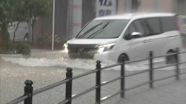 福岡県で再び線状降水帯発生 宗像市で記録的短時間大雨情報 各地で道路冠水や土砂崩れ相次ぐ|TBS NEWS DIG