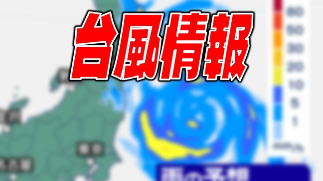 【台風情報】台風5号の進路予想は…東日本や北日本へ影響か 東京では警報級の大雨の可能性も【天気情報・最新シミュレーション】|TBS NEWS DIG