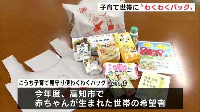 “子育てバッグ”を配達員が届け、家庭でのアンケートを市に共有、人口減少対策へ 生協と高知市が連携「子育ての悩みを相談できるように」|TBS NEWS DIG