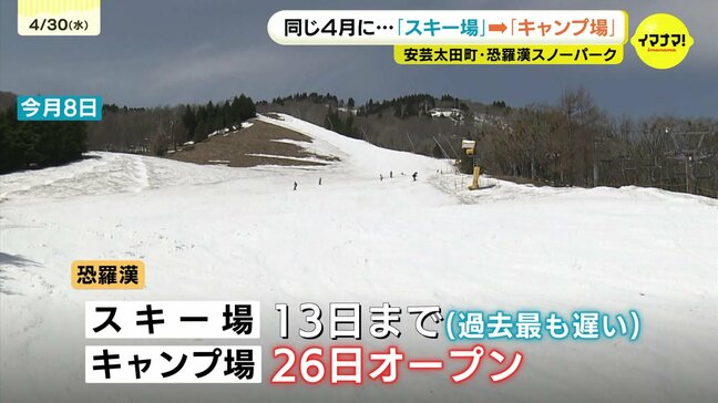 「大雪に感謝」異例のスキー営業終え 夏支度急ピッチ「実際バタバタ」キャンプ場がオープン 広島・恐羅漢|TBS NEWS DIG