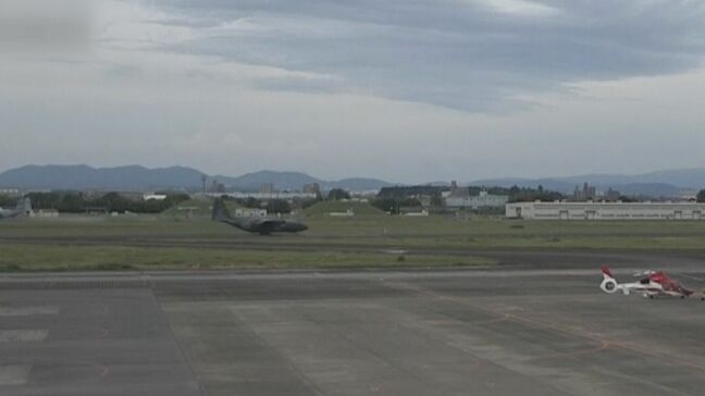 自衛隊輸送機が県営名古屋空港に緊急着陸 エンジン系統に不具合 搭乗者6人にケガなし 航空自衛隊小牧基地|TBS NEWS DIG