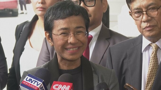 ノーベル平和賞のフィリピン記者に無罪判決  前大統領時代の脱税裁判はすべて無罪に|TBS NEWS DIG