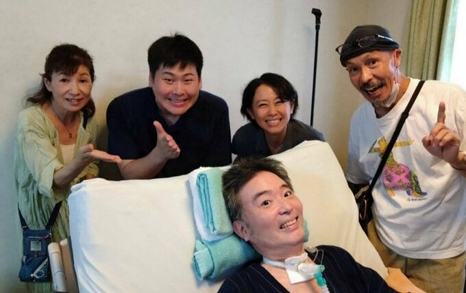 【ニャンちゅう】 声優・津久井教生さん 声優仲間がお見舞いに 「坂口候一さん 熊谷ニーナさん 比嘉久美子さん 田尻浩章さん が来てくれたのでした」 【ALS闘病】|TBS NEWS DIG