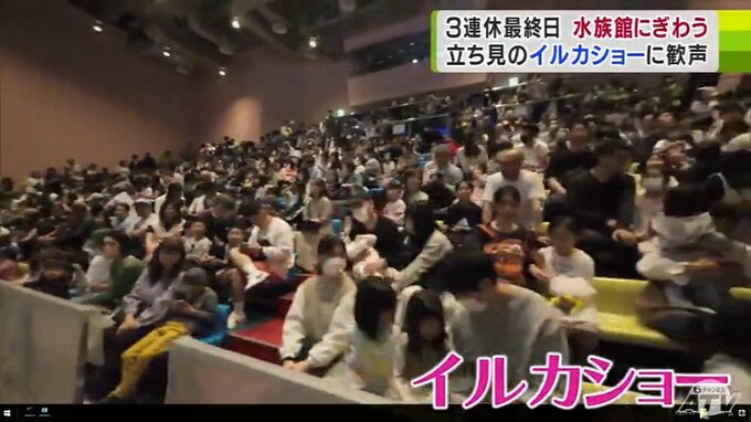 ゴールデンウィーク前半も最終日　水族館の“イルカショー”は通路まで立ち見客でぎっしり　5月3日～5日は「特に混雑」予想　県営浅虫水族館　|　青森のニュース│ATV NEWS│青森テレビ
