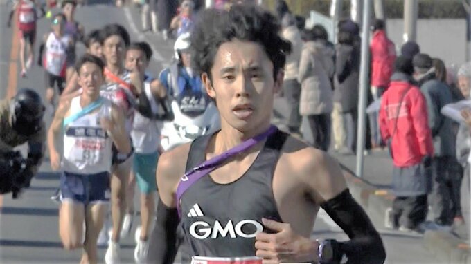 エース区間の2区は、GMOの今江勇人が3人抜いて1位に！安川電機の古賀淳紫が20人抜きの快走見せる【ニューイヤー駅伝】|TBS NEWS DIG