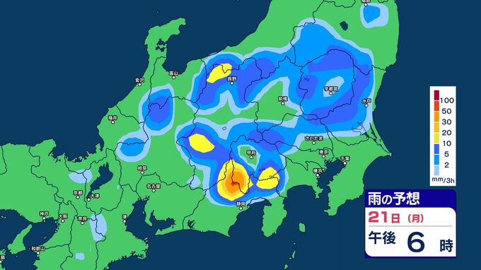 【大雨情報】関東甲信　大気の状態が非常に不安定　21日夜遅くにかけてと、22日昼前から夜遅くにかけ　警報発表地域が拡大する可能性も【雨のシミュレーション】関東北部　関東南部　甲信80ミリ　|　SBC NEWS | 長野のニュース | SBC信越放送