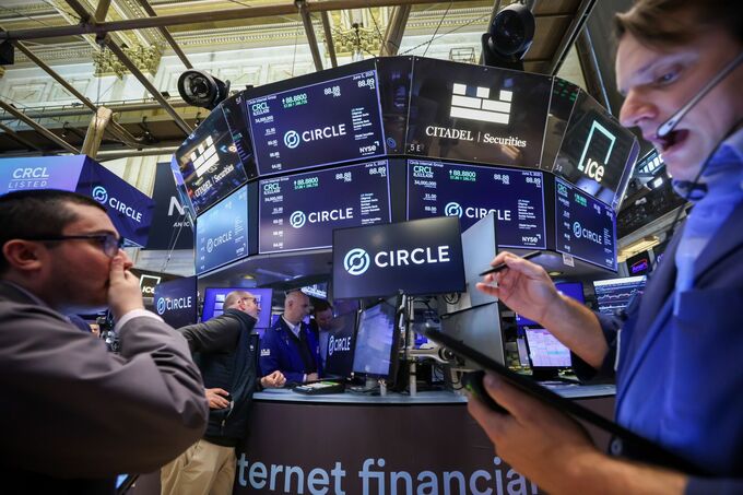ステーブルコイン発行のサークル、株価下落-株主ら1000万株売り出し