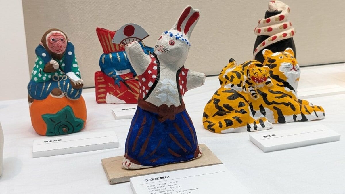 62年にわたり張り子作品を作り続ける、澤藤範次郎さんの張り子作品を
