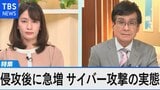 攻撃急増!サイバー空間が戦場に~企業攻撃3.7倍に 最新手口や対策は?~【Bizスクエア】|TBS NEWS DIG