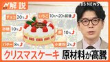 ケーキはインフレの塊？チョコも苺も…原材料高騰　今年のクリスマスケーキのトレンドは【Nスタ解説】|TBS NEWS DIG