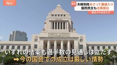 「選択的夫婦別姓」3法案あさって審議入り　立憲・維新、国民民主も法案提出　成立のメド立たず| TBS CROSS DIG with Bloomberg