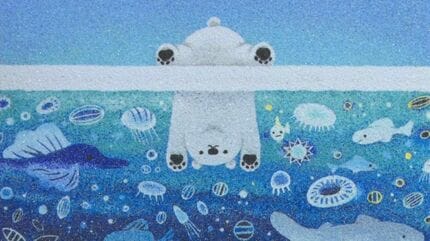 カラフルな砂で描く「砂絵」の世界 ガラスの原料にもなる“硅砂 カラフルな砂で描く「砂絵」の世界 ガラスの原料にもなる“硅砂