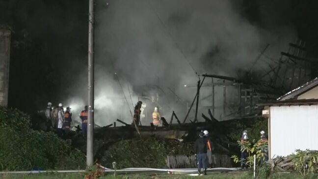 石川・能登町で住宅1棟全焼する火事 住人の50代男性と連絡取れず|TBS NEWS DIG