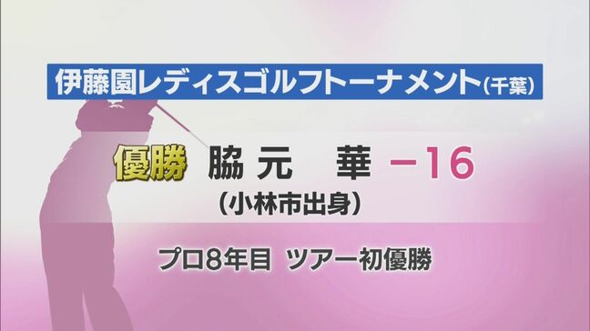 女子ゴルフ 小林市出身・脇元華選手がツアー初優勝|TBS NEWS DIG