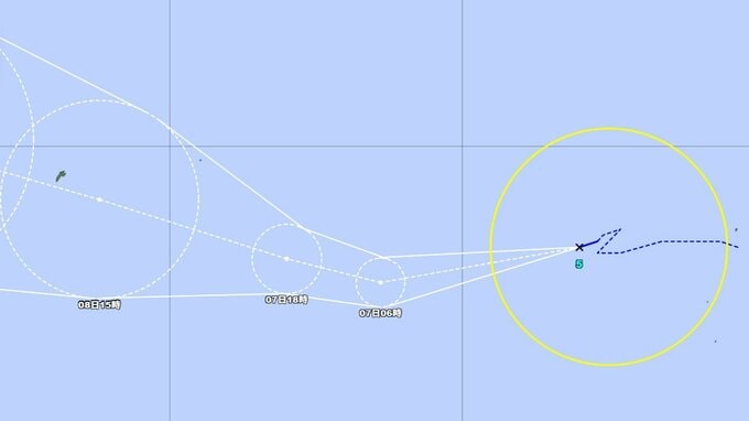【台風情報】台風5号(ハグピート)　このあとの勢力と進路を詳しく　最大瞬間風速30メートル予想　GW・ゴールデンウィーク明け～13日の天気を画像で　気象庁　|　山形のニュース│TUYテレビユー山形