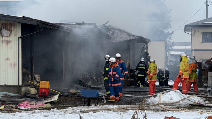 山形市中野の火災　4人家族のうち2人と連絡取れず捜索　山形県警　|　山形のニュース│TUYテレビユー山形