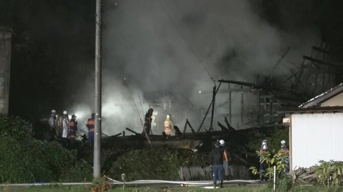 石川・能登町で住宅1棟全焼する火事 住人の50代男性と連絡取れず|TBS NEWS DIG